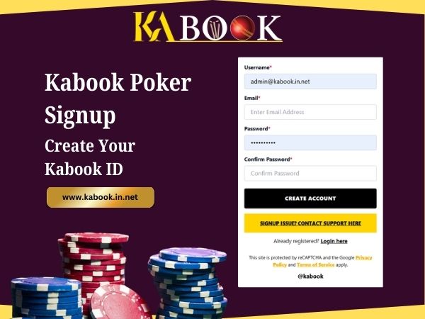 Kabook Poker Signup – Create Your Kabook ID